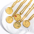 Mythology Medallion Pendant Necklace [T0FRVJKO]