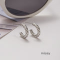 Nahla Sculptural Hoop Earrings [AMW7QA9C]