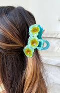 Missy Jewelry Naia Blue Blossom Hair Clip