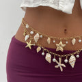 Nakiyah Pearl Starfish Body Chain [494TOGS7]