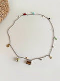 Natural Stone Bag Pendant Necklace [ZOXSXOJ2]