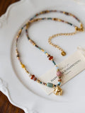 Natural Stone Beaded Necklace [4BDIQTZ4]