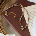 Natural Stone Beaded Necklace [LBCLOM3L]