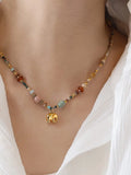 Natural Stone Beaded Necklace [V9GSDHPI]