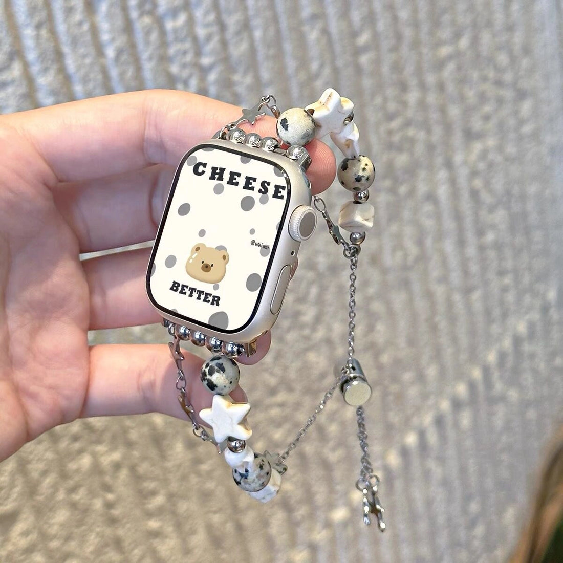 Natural Stone Beaded Watch Strap [DOJKJOYR]