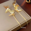 Nautica Butterfly Tassel Earrings [K2QSZFBV]