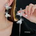 Nautica Butterfly Tassel Earrings [170B5EQW]