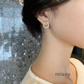Nayah Pearl Bow Earrings