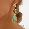Nayely Geometric Drop Earrings [EMDLIF3E]