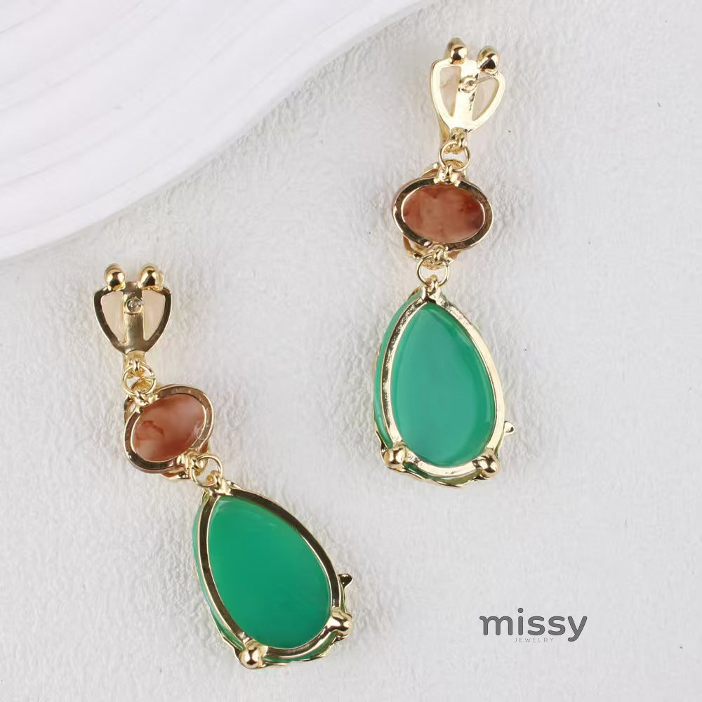 Nayely Geometric Drop Earrings [S6Y55MFW]