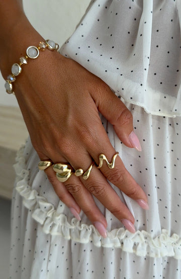 Missy Jewelry Niara Sculptural Stacking Ring Set