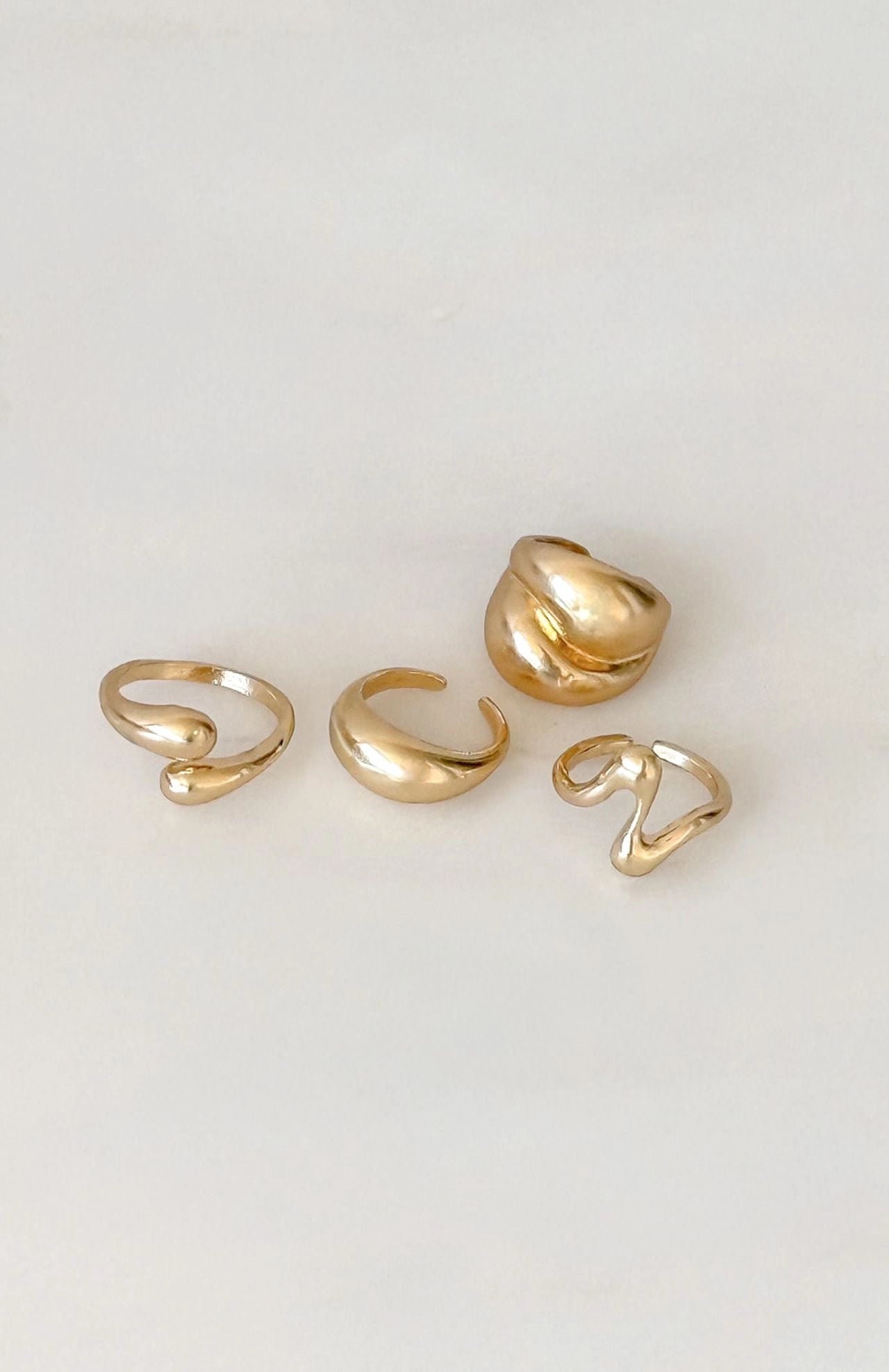 Missy Jewelry Niara Sculptural Stacking Ring Set