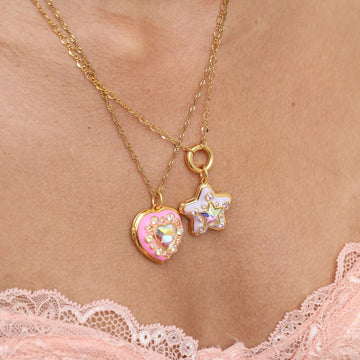Starlight Heart & Magic Locket Necklace