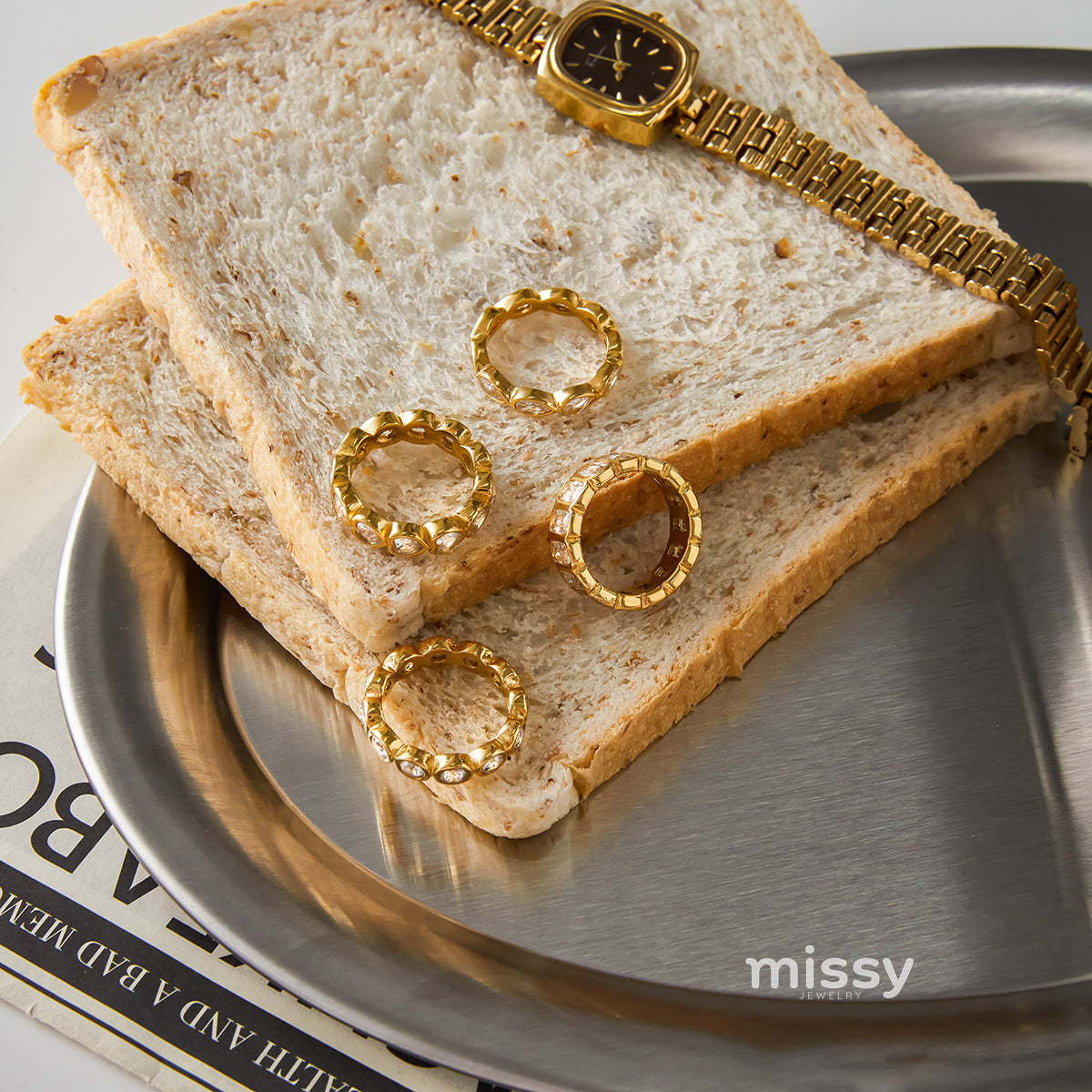 Nomi Heart Stacking Rings [QFUVBT10]