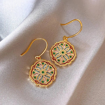 Nyssa Floral Tassel Earrings [G0IUQGRH]