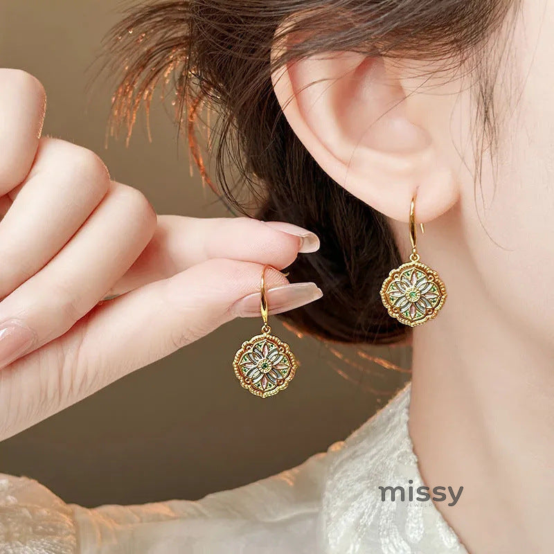Nyssa Floral Tassel Earrings [398FYZM8]