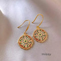 Nyssa Floral Tassel Earrings [3GNPGC4T]