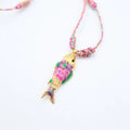 Ocean Fish Pendant Cord Necklace [ZB9DYHSW]