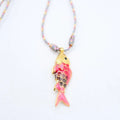Ocean Fish Pendant Cord Necklace [WM6P4VU6]
