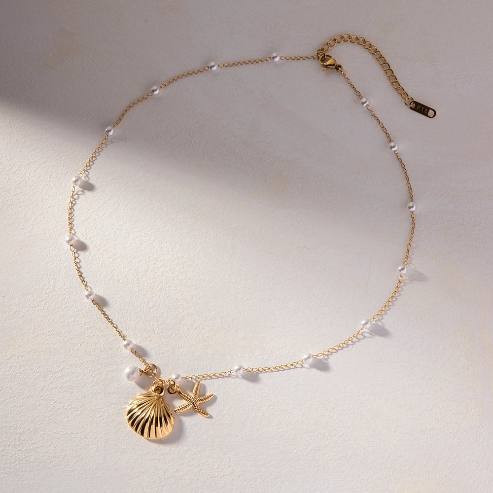 Ocean Shell Pendant Necklace [DDNPFEAF]
