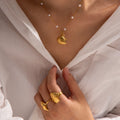 Ocean Shell Pendant Necklace [BMZ2LKXB]