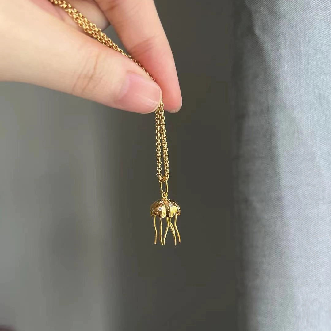 Octopus Pendant Pearl Necklace [1Y0RA50S]