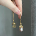 Octopus Pendant Pearl Necklace [5VURFREZ]