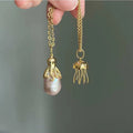 Octopus Pendant Pearl Necklace [TY33454I]