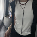 Odessa Brushed Pendant Necklace [5PZ24NCG]