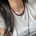 Odessa Brushed Pendant Necklace [2VTV851F]