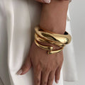 Open Cuff Bangle Bracelet [J64V60YS]
