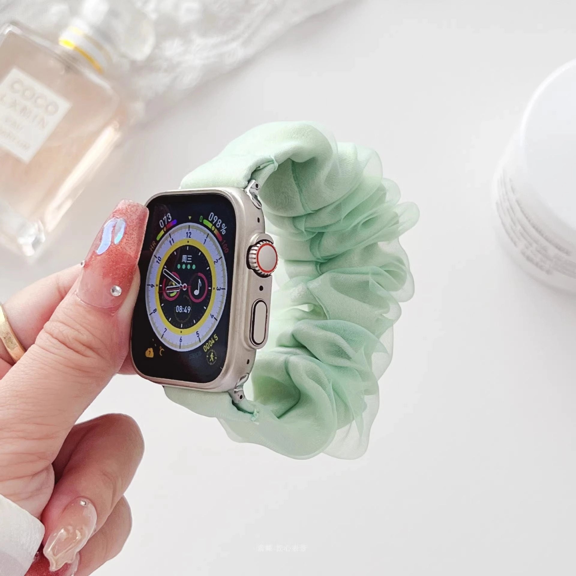 Organza Scrunchie Apple Watch Band [TWQCJQL0]