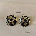 Oriana Irregular Leopard Earrings [6SMZ7WZO]