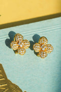 Ornate Floral Drop Earrings [FTJTG4WM]