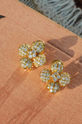 Ornate Floral Drop Earrings [L059Y78A]
