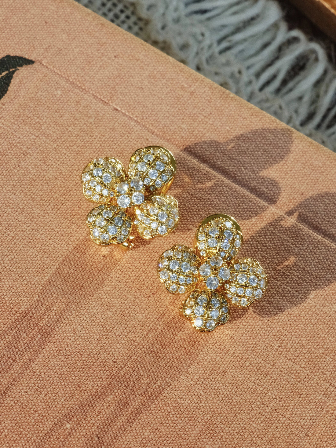 Ornate Floral Drop Earrings [0OKJBN5D]