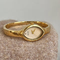 Oval Bracelet Watch with Metal Strap [DILS5JB6]