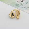 Oval Citrine Gold Ring [2FNH0JUB]