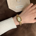 Oval Dial Minimalist Bracelet Watch [IKVE9ZYU]