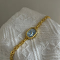 Oval Mother-of-Pearl Bracelet Watch [8DJJXXEB]