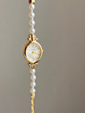 Oval Pearl Bracelet Watch [1X13NTHX]