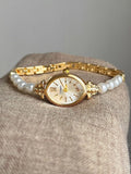 Oval Pearl Bracelet Watch [AAXBKP9J]