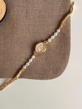Oval Pearl Bracelet Watch [3ZDVXVR9]