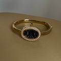Oval Vintage Gold Bracelet Watch [TZB5FBZI]