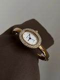 Oval Vintage Gold Bracelet Watch [VJRTOMXQ]
