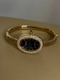 Oval Vintage Gold Bracelet Watch [3LAVPS97]