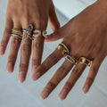 Paperclip Link Gold Ring [LYB54GJG]