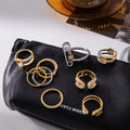 Paperclip Link Gold Ring [XFD5DT8Q]