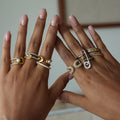 Paperclip Link Gold Ring [D3VJLJQH]