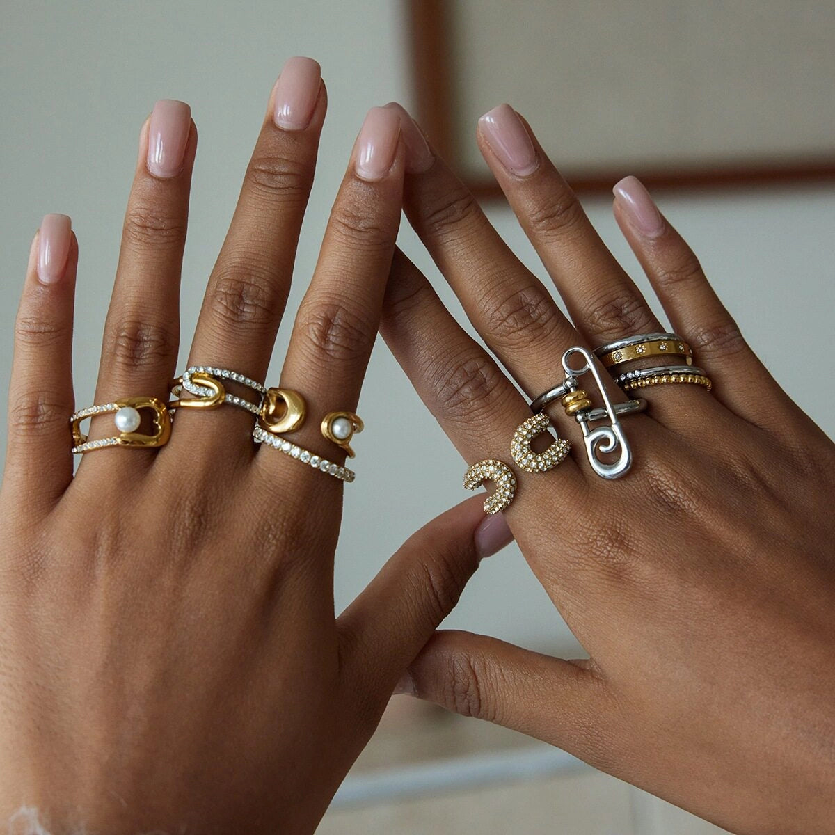 Paperclip Link Gold Ring [D3VJLJQH]